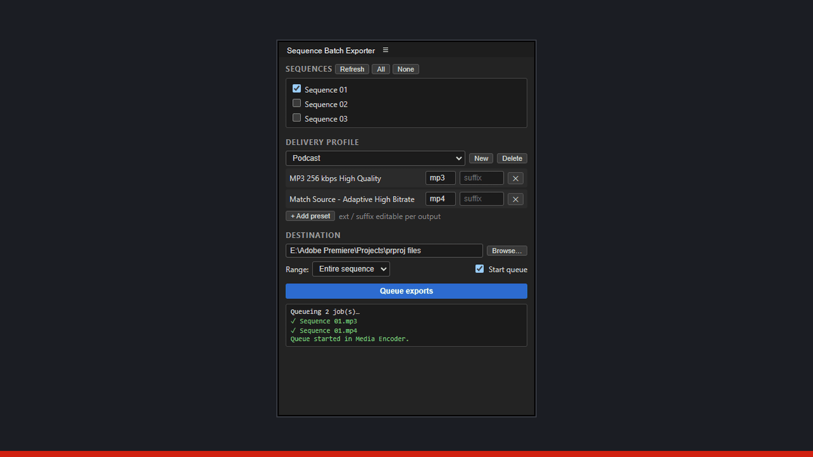 I Built a Free Premiere Pro Plugin That Batch Exports Podcast Episodes