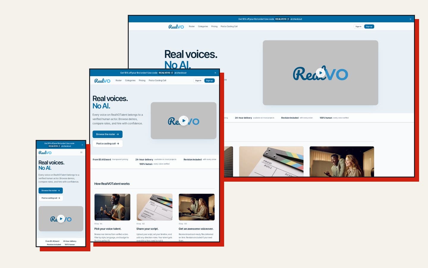 RealVOTalent website homepage